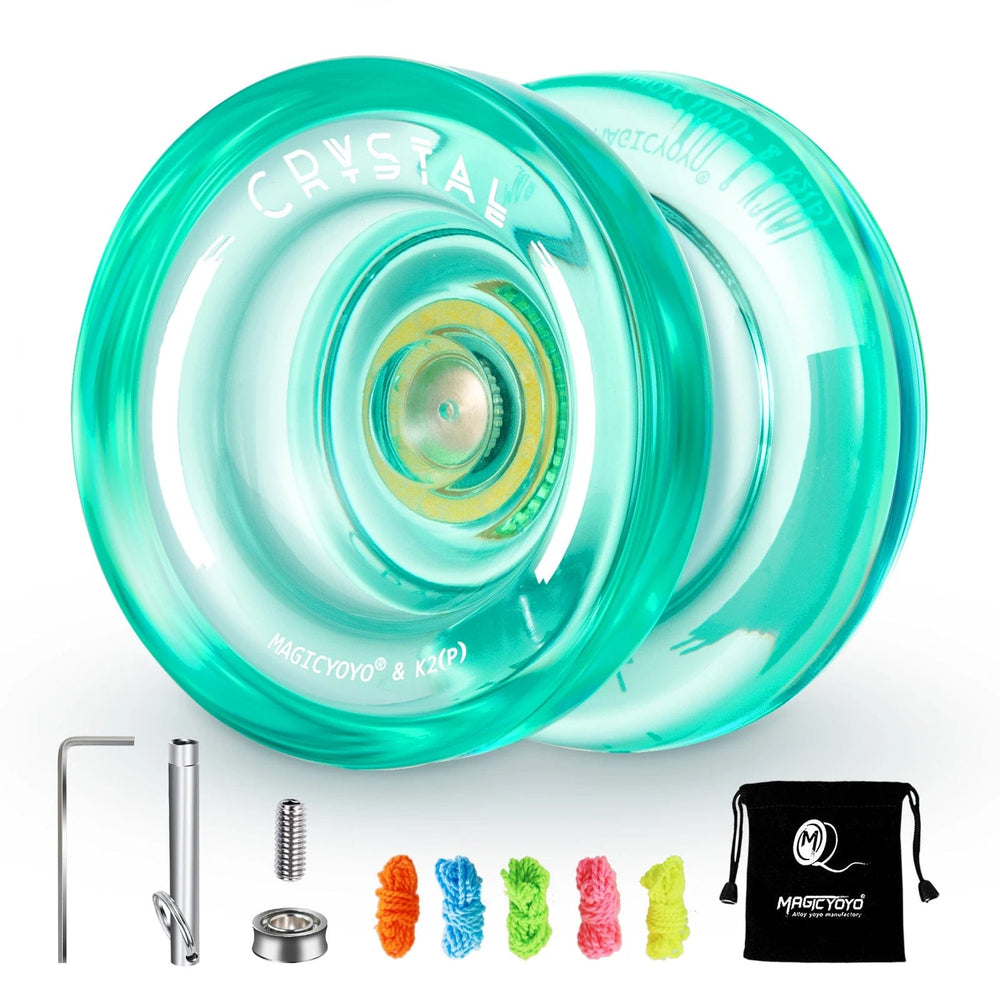 Planet Gates MAGICYOYO Responsive Crystal YoYo K2, Plastic Yo Yo for Kids, Beginner Replacement Unresponsive Bearing for Advancer