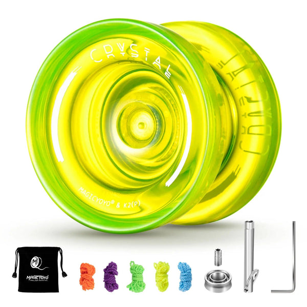 Planet Gates MAGICYOYO Responsive Crystal YoYo K2, Plastic Yo Yo for Kids, Beginner Replacement Unresponsive Bearing for Advancer