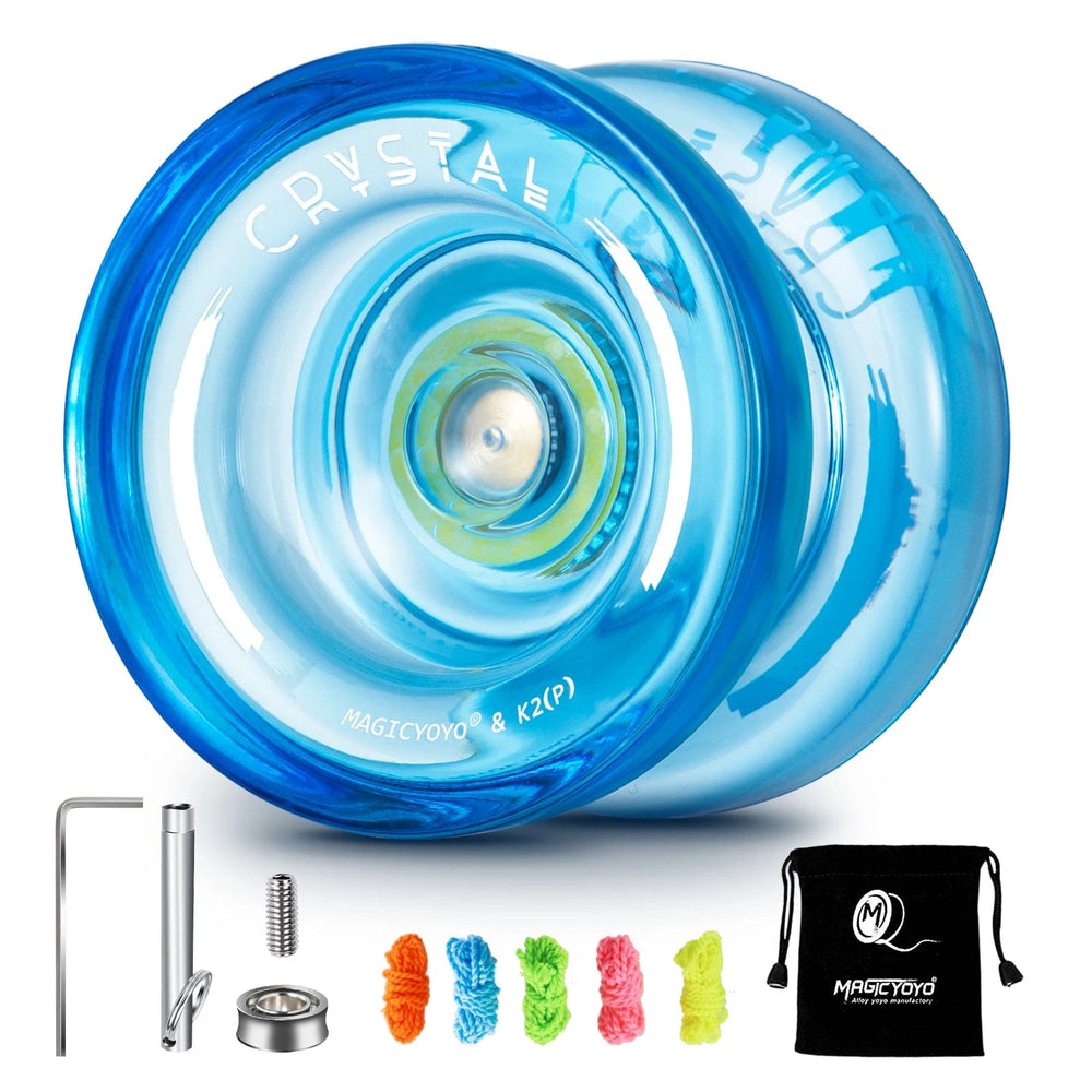 Planet Gates MAGICYOYO Responsive Crystal YoYo K2, Plastic Yo Yo for Kids, Beginner Replacement Unresponsive Bearing for Advancer