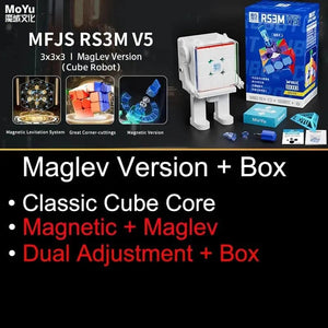 Planet Gates Maglev Box MoYu RS3M V5 3X3 Magnetic Magic Speed Cube Professional Fidget Toys RS3 M 2023 V5 Cubo Magico Puzzle