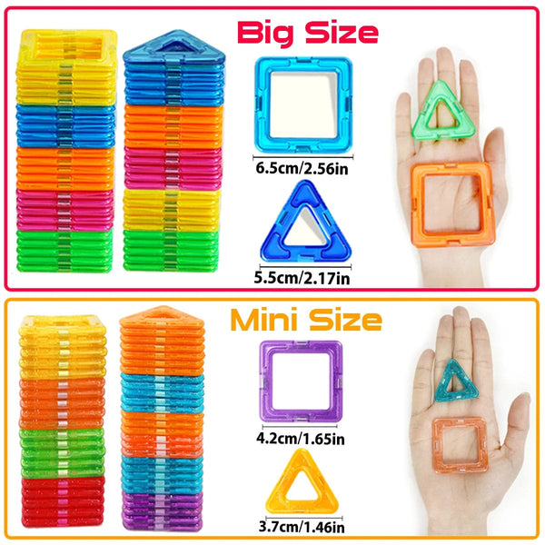 Planet Gates Magnetic Building Blocks Big Size and Mini Size DIY Magnets Toys for Kids Designer Construction Set Gifts for Children Toys