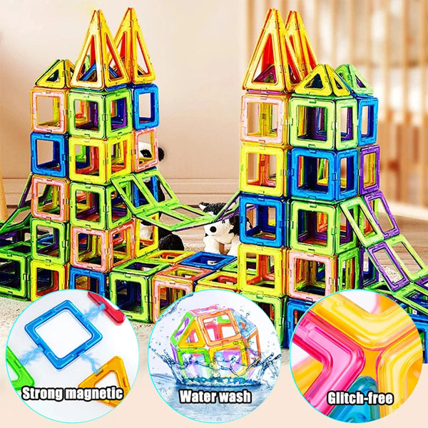 Planet Gates Magnetic Building Blocks Big Size and Mini Size DIY Magnets Toys for Kids Designer Construction Set Gifts for Children Toys