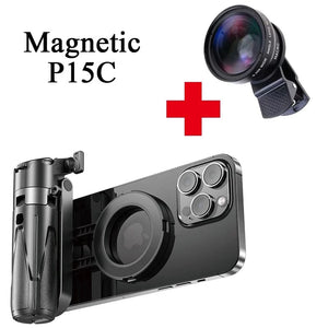Planet Gates Magnetic-P15C 2026 Magnetic Selfie Stick Phone Tripod w Remote Extend Cell Phone Tripod Stand For MagSafe iPhone 16 15 14 13 12 XIAOMI SAMSUNG