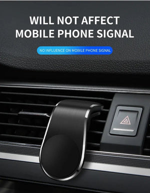 Planet Gates Magnetic Phone Holder Auto L-Shape Cellphone Holder Car Air Vent Smartphone Mobile Stand Mount Clip GPS Stand Universal Bracket