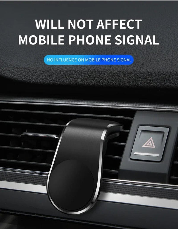 Planet Gates Magnetic Phone Holder Auto L-Shape Cellphone Holder Car Air Vent Smartphone Mobile Stand Mount Clip GPS Stand Universal Bracket
