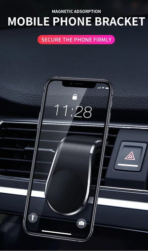 Planet Gates Magnetic Phone Holder Auto L-Shape Cellphone Holder Car Air Vent Smartphone Mobile Stand Mount Clip GPS Stand Universal Bracket