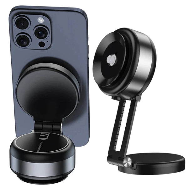 Planet Gates Magnetic Suction Cup Phone Mount for iPhone 16 15 14 Pro Max 360° Adjustable Vacuum Phone Holder for Car/Mirror/Smooth Surface