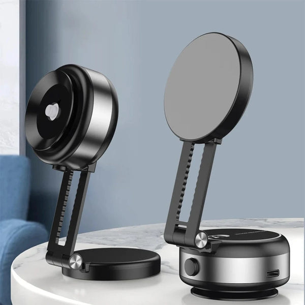 Planet Gates Magnetic Suction Cup Phone Mount for iPhone 16 15 14 Pro Max 360° Adjustable Vacuum Phone Holder for Car/Mirror/Smooth Surface