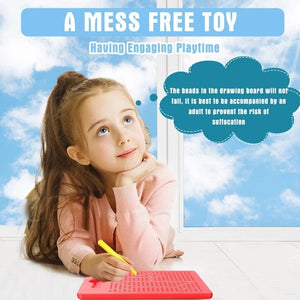 Planet Gates Magnetic Tablet Magnet Pad Drawing Board Steel Bead Stylus Pen Bead Learning Educational Writing Toys Children's Birthday Gifts