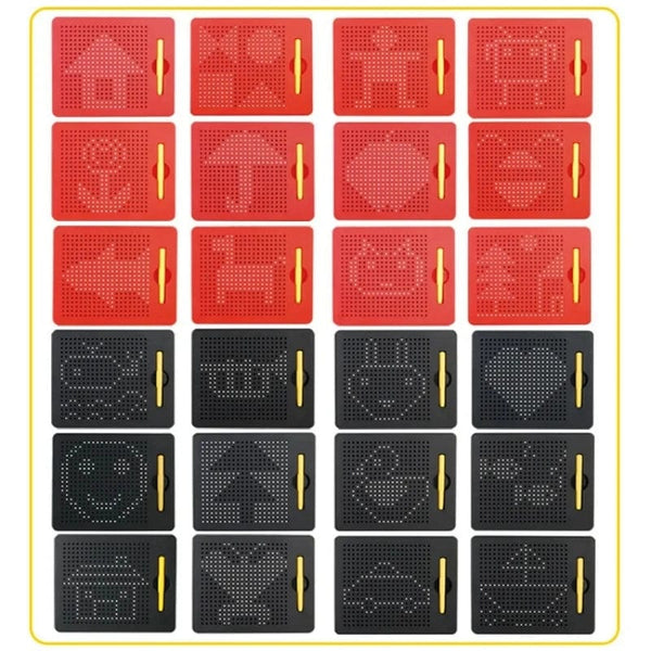 Planet Gates Magnetic Tablet Magnet Pad Drawing Board Steel Bead Stylus Pen Bead Learning Educational Writing Toys Children's Birthday Gifts