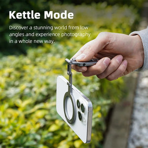 Planet Gates Magnetic Tripod Magnetic Bracket For iPhone 16 15 14 13 Pro/Pro Max,Phone Universal Aluminum Alloy Magnetic Magsafe Tripod Accessories