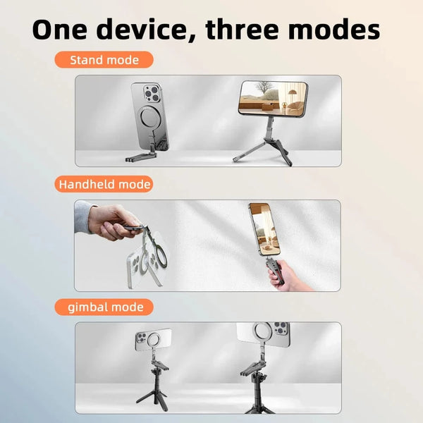 Planet Gates Magnetic Tripod Magnetic Bracket For iPhone 16 15 14 13 Pro/Pro Max,Phone Universal Aluminum Alloy Magnetic Magsafe Tripod Accessories