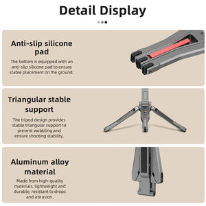 Planet Gates Magnetic Tripod Magnetic Bracket For iPhone 16 15 14 13 Pro/Pro Max,Phone Universal Aluminum Alloy Magnetic Magsafe Tripod Accessories