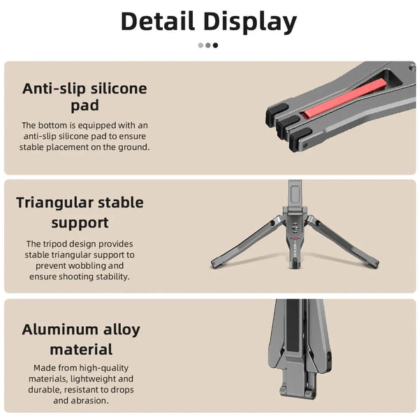 Planet Gates Magnetic Tripod Magnetic Bracket For iPhone 16 15 14 13 Pro/Pro Max,Phone Universal Aluminum Alloy Magnetic Magsafe Tripod Accessories
