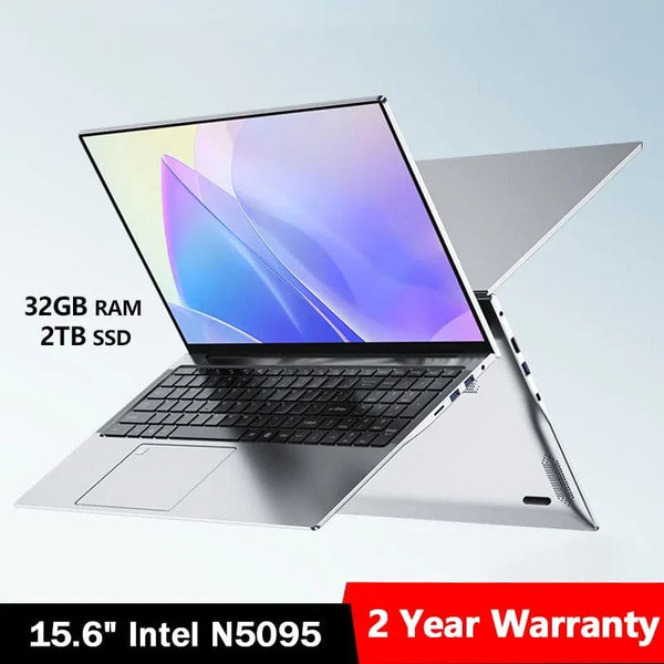 Planet Gates MaiChai Laptop 15.6"Intel Celeron N5095 notebook gamer 32GB RAM 2TB SSD 1920*1080 Resolution Office Study PC Computer Windows 11