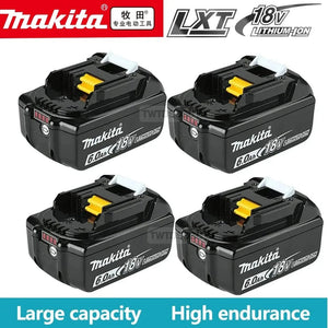 Planet Gates Makita 6AhX4 100% Original Makita Rechargeable Power Tool Battery, Replaceable LED Lithium-ion, 6.0 Ah 18V LXT BL1860B BL1860BL1850 BL1830