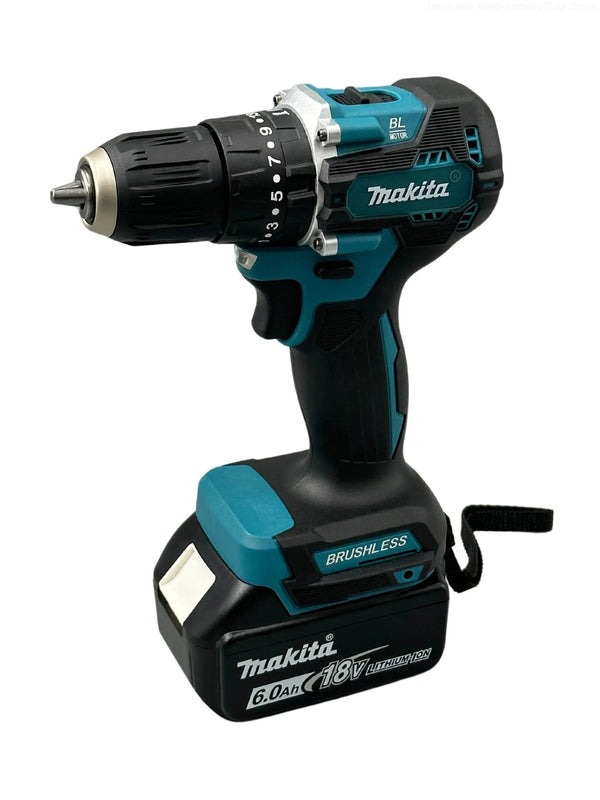 Planet Gates Makita DDF487 18V Screwdriver Cordless Percussion Drill Electric Variable Speed Brushless Motor Impact Power Tools Power Drill
