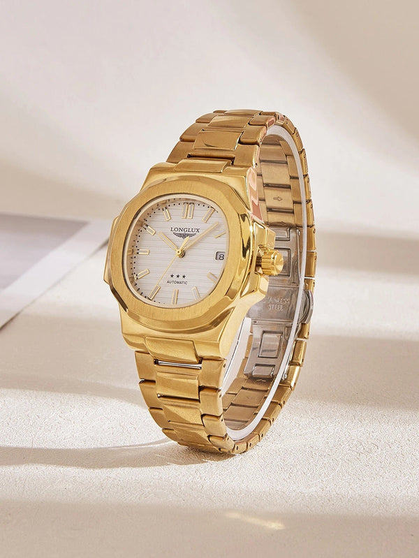 Planet Gates Man watch automatic movement cool wholesale lestainless steel date automatic watch luxury LONGLUX mechanical wrist watches