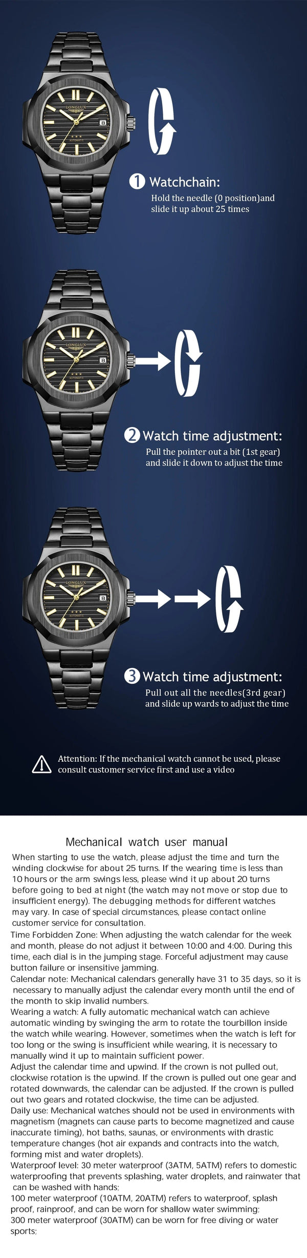 Planet Gates Man watch automatic movement cool wholesale lestainless steel date automatic watch luxury LONGLUX mechanical wrist watches