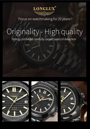 Planet Gates Man watch automatic movement cool wholesale lestainless steel date automatic watch luxury LONGLUX mechanical wrist watches