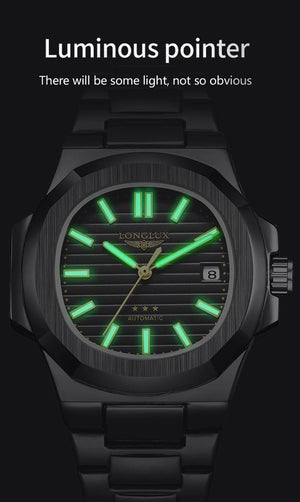 Planet Gates Man watch automatic movement cool wholesale lestainless steel date automatic watch luxury LONGLUX mechanical wrist watches