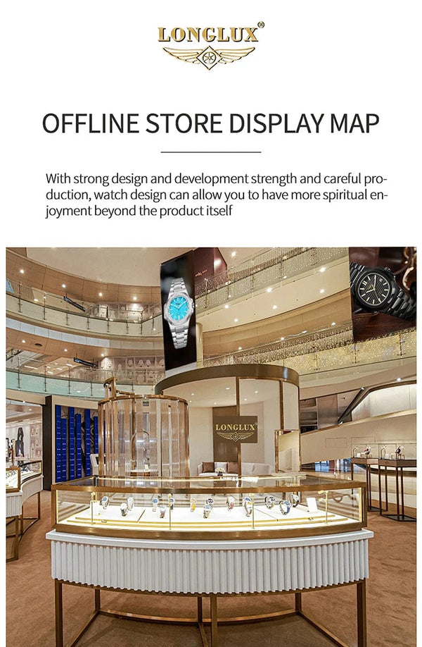 Planet Gates Man watch automatic movement cool wholesale lestainless steel date automatic watch luxury LONGLUX mechanical wrist watches