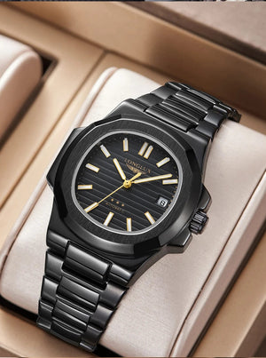 Planet Gates Man watch automatic movement cool wholesale lestainless steel date automatic watch luxury LONGLUX mechanical wrist watches