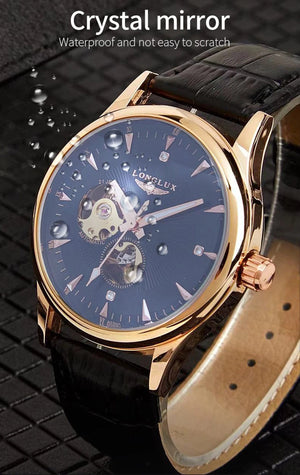 Planet Gates Man watch automatic movement elegant style wholesale automatic watch for men rome skeleton items LONGLUXmechanical wrist watches