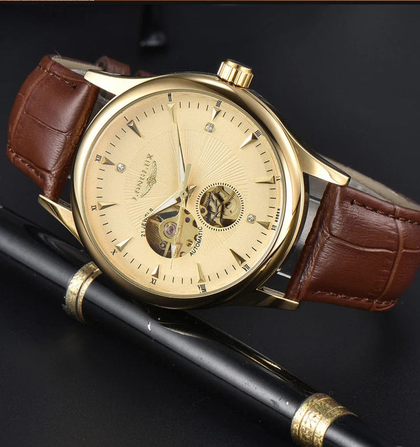 Planet Gates Man watch automatic movement elegant style wholesale automatic watch for men rome skeleton items LONGLUXmechanical wrist watches