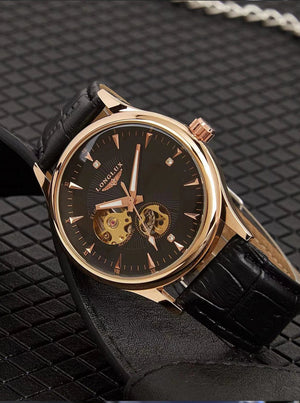 Planet Gates Man watch automatic movement elegant style wholesale automatic watch for men rome skeleton items LONGLUXmechanical wrist watches