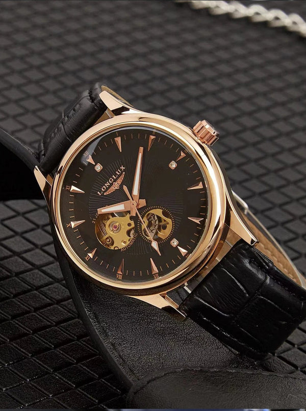 Planet Gates Man watch automatic movement elegant style wholesale automatic watch for men rome skeleton items LONGLUXmechanical wrist watches