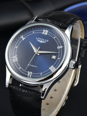 Planet Gates Man watch automatic movement roman style wholesale automatic watch  leather waterproof date LONGLUX mechanical wrist watches
