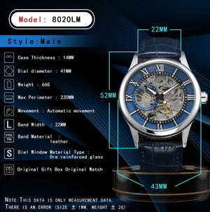 Planet Gates Man watch automatic movement rome skeleton wholesale automatic watch leathers waterproof LONGLUX mechanical wrist watches