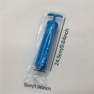 Planet Gates Manual Air Pump 6pcs Vacuum Compression Storage Bag, Dustproof Sealed Storage Container For Clothes, Blankets, Shirts, Household Space Saving Organizer For Dorm, Closet, Wardrobe, Bedroom, Bathroom