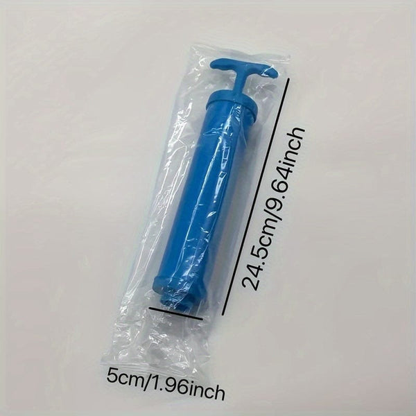 Planet Gates Manual Air Pump 6pcs Vacuum Compression Storage Bag, Dustproof Sealed Storage Container For Clothes, Blankets, Shirts, Household Space Saving Organizer For Dorm, Closet, Wardrobe, Bedroom, Bathroom