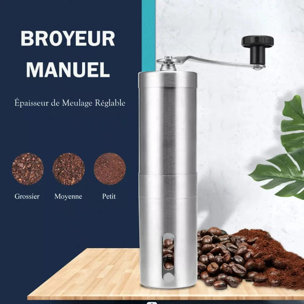 Planet Gates Manual Coffee Grinder Mini Stainless Steel Hand Handmade Coffee Bean Grinders Mill Foamer Kitchen Tool Coffee Accessories