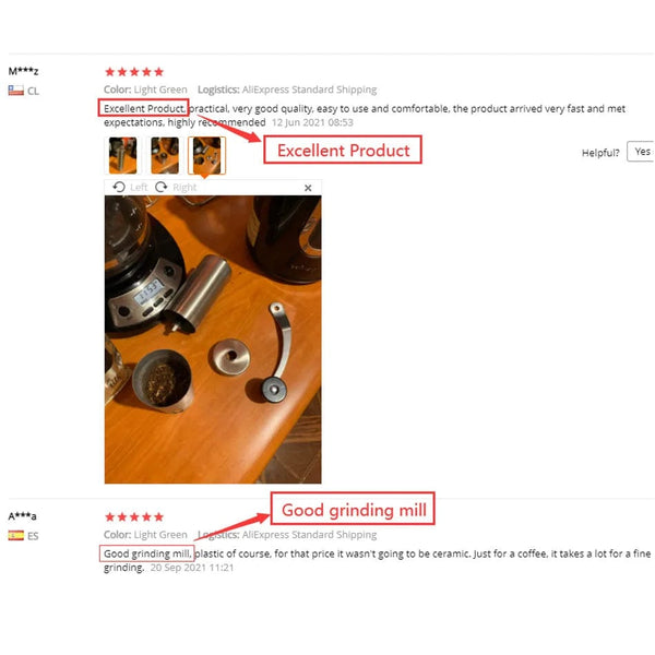 Planet Gates Manual Coffee Grinder Mini Stainless Steel Hand Handmade Coffee Bean Grinders Mill Foamer Kitchen Tool Coffee Accessories