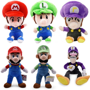 Planet Gates Mario Bros Plush Toys Luigi Yoshi Princess Peach Toadette Bowser JR Waluigi Wario Anime Stuffed Cartoon Peluche Dolls