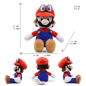 Planet Gates Mario Bros Plush Toys Luigi Yoshi Princess Peach Toadette Bowser JR Waluigi Wario Anime Stuffed Cartoon Peluche Dolls