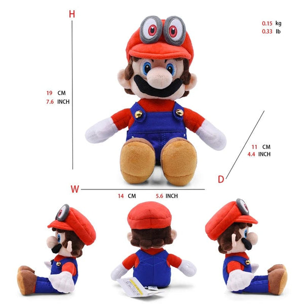 Planet Gates Mario Bros Plush Toys Luigi Yoshi Princess Peach Toadette Bowser JR Waluigi Wario Anime Stuffed Cartoon Peluche Dolls