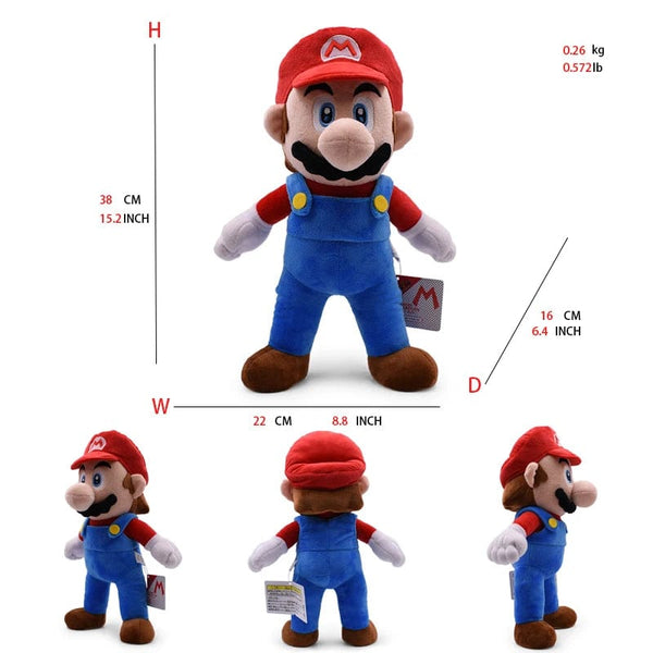 Planet Gates Mario Bros Plush Toys Luigi Yoshi Princess Peach Toadette Bowser JR Waluigi Wario Anime Stuffed Cartoon Peluche Dolls