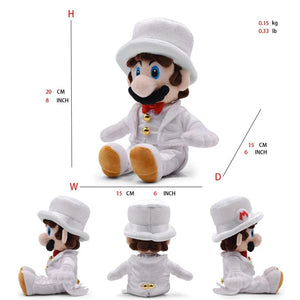 Planet Gates Mario Bros Plush Toys Luigi Yoshi Princess Peach Toadette Bowser JR Waluigi Wario Anime Stuffed Cartoon Peluche Dolls