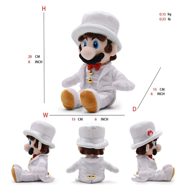 Planet Gates Mario Bros Plush Toys Luigi Yoshi Princess Peach Toadette Bowser JR Waluigi Wario Anime Stuffed Cartoon Peluche Dolls