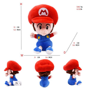 Planet Gates mario child / CHINA Mario Bros Plush Toys Luigi Yoshi Princess Peach Toadette Bowser JR Waluigi Wario Anime Stuffed Cartoon Peluche Dolls