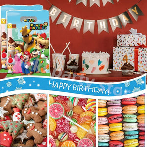 Planet Gates Mario party bags mario bros birthday decoration  Plastic Gift Bags Marios Candy Box Baby Shower Girls Party Supplies Decor