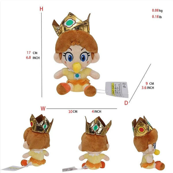Planet Gates Mario Princess Peach Daisy Toadette Rosalina Pauline Baby Princess Toys Mario Plush Stuffed Animal Doll Birthday Gifts