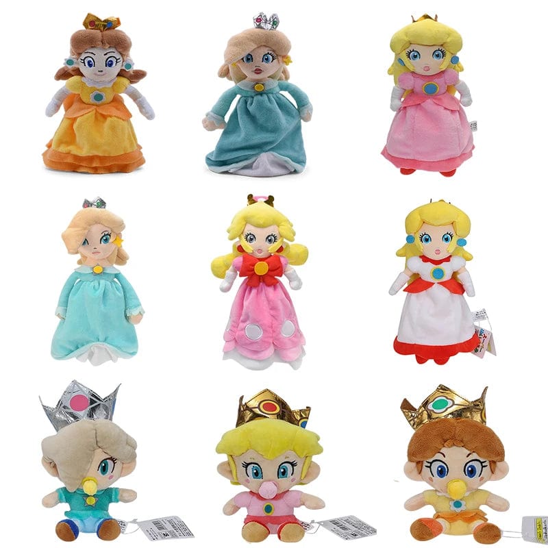Planet Gates Mario Princess Peach Daisy Toadette Rosalina Pauline Baby Princess Toys Mario Plush Stuffed Animal Doll Birthday Gifts
