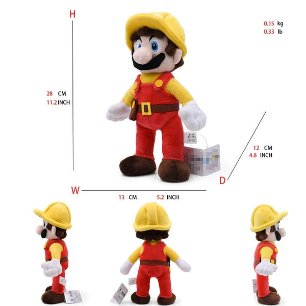 Planet Gates Mario worker / CHINA Mario Bros Plush Toys Luigi Yoshi Princess Peach Toadette Bowser JR Waluigi Wario Anime Stuffed Cartoon Peluche Dolls