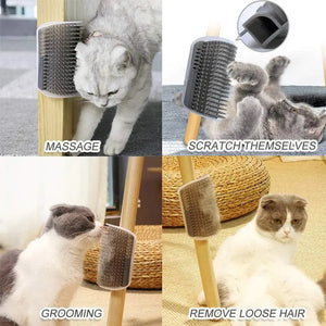 Planet Gates Massage Pet Brush Corner Scrape Hair Removal Beauty Clean Corner Brush Removable