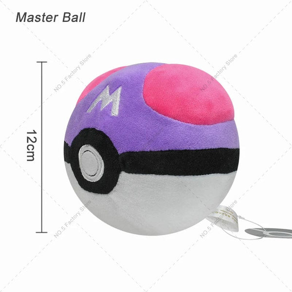 Planet Gates Master Ball 9Styles Pokemon Plush Pokeball Stuffed Toy Master Ball Poke Ball Great Ball Beast Ball Dusk Ball Hisuian Ultra Ball Peluche Doll